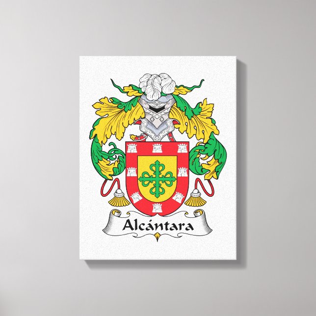 Alcantara-Familienwappen Leinwanddruck (Vorderseite)