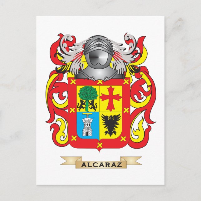 Alcaraz-Wappen (Familienwappen) Postkarte (Vorderseite)