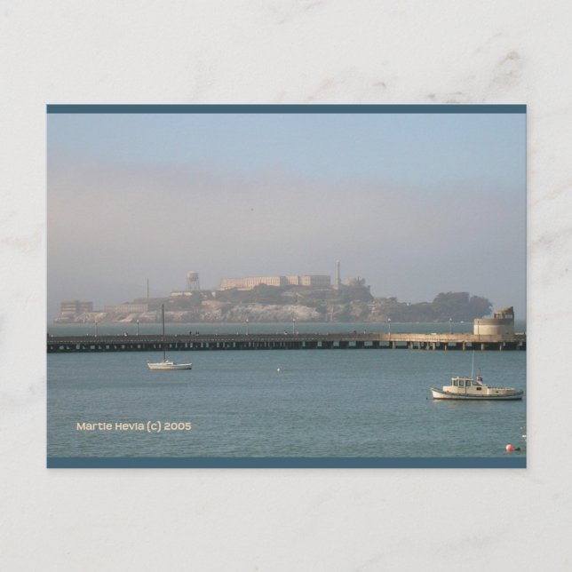 Alcatraz | Blue Beach Song™ Postkarte (Vorderseite)