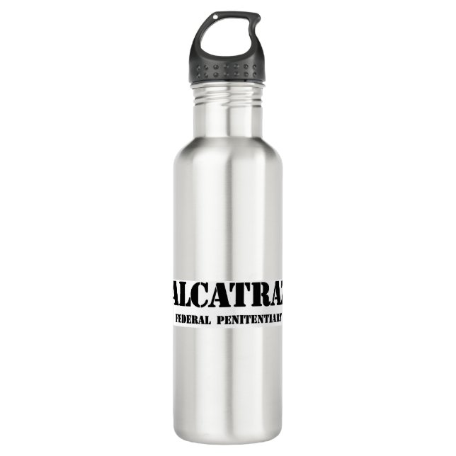 Alcatraz.gif Edelstahlflasche (Vorderseite)