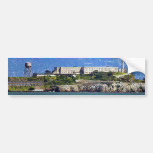 Alcatraz Insel-Gefängnis-San Francisco Panorama Autoaufkleber