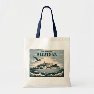 Alcatraz Insel Gefängnis San Francisco Reise Retro Tragetasche