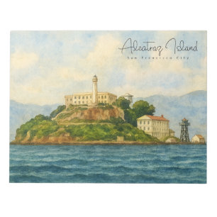Alcatraz-Insel – San Francisco Reiseziel Notizblock