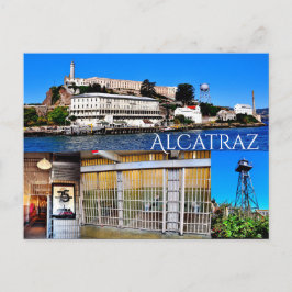 ALCATRAZ ISLAND SAN FRANCISCO CALIFORNIA POSTCARD POSTKARTE