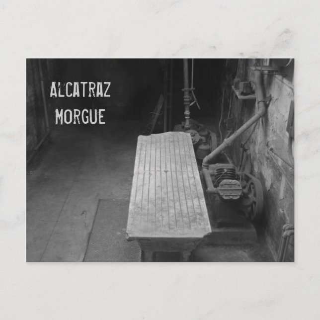 Alcatraz Morgue Postkarte (Vorderseite)