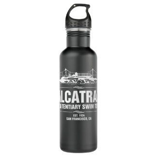 Alcatraz Penitentiary Swim Teamhirt Jail Prisoner Edelstahlflasche