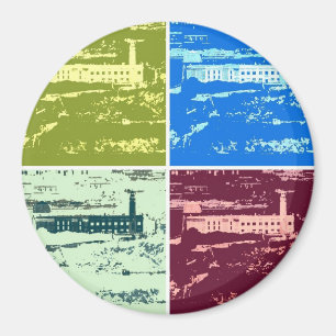 Alcatraz Pop Art Magnet