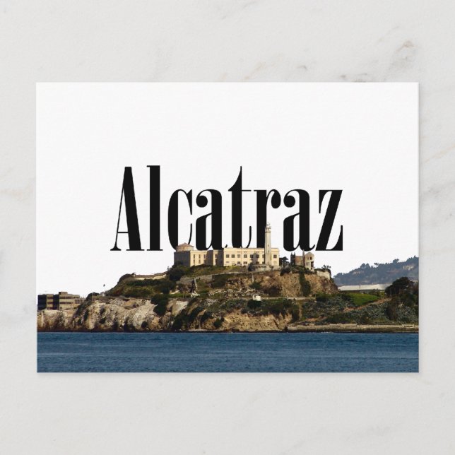 Alcatraz Postcard mit Alcatraz im Himmel Postkarte (Vorderseite)