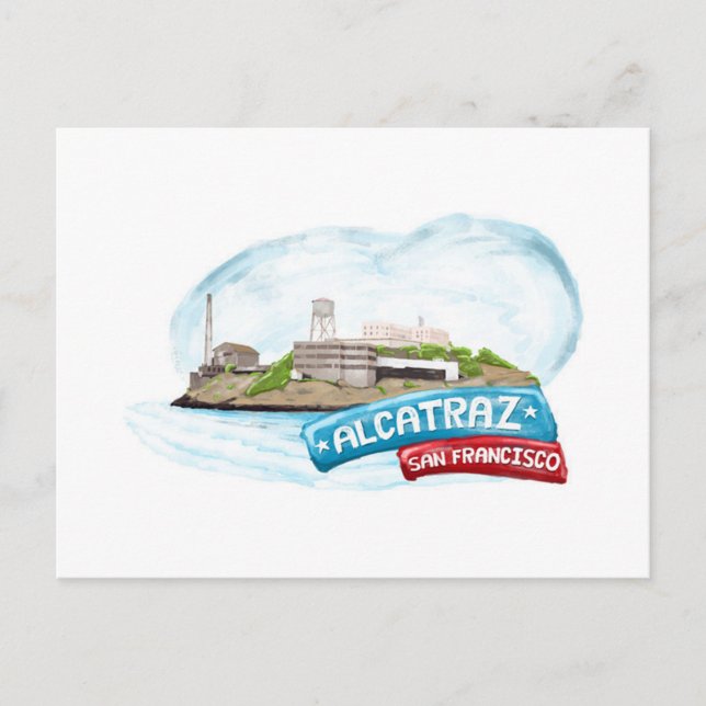 Alcatraz Prison San Francisco Postkarte (Vorderseite)