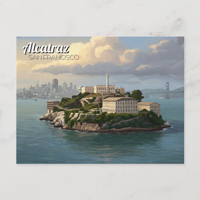 Alcatraz San Francisco Travel Postkarte (Vorderseite)