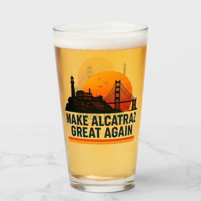 Alcatraz wieder großartig machen glas (Vorne (Gefüllt))