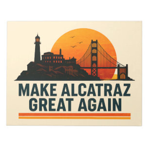 Alcatraz wieder großartig machen notizblock