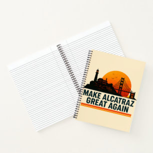 Alcatraz wieder großartig machen notizbuch