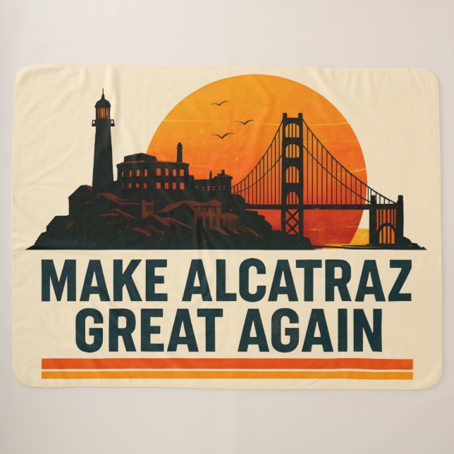 Alcatraz wieder großartig machen sherpadecke (Vorderseite (Horizontal))