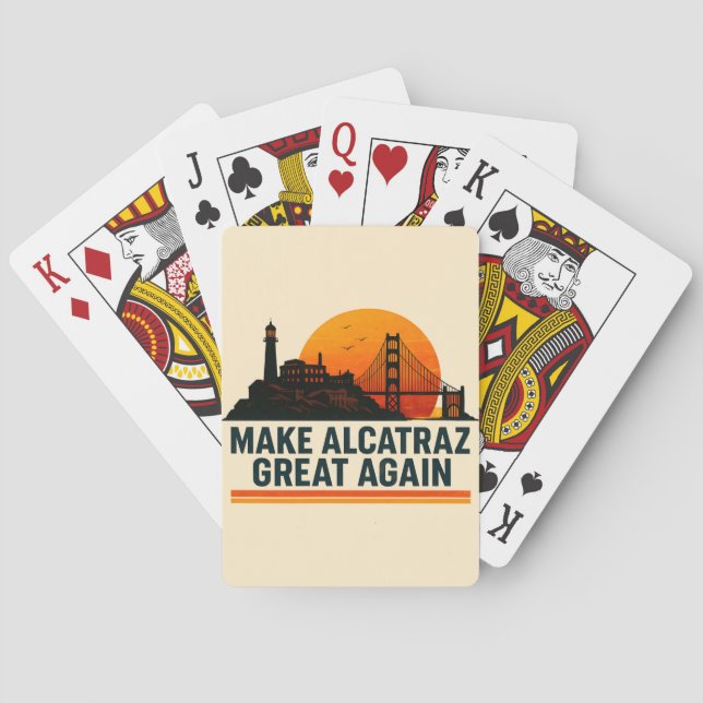 Alcatraz wieder großartig machen spielkarten (Rückseite)