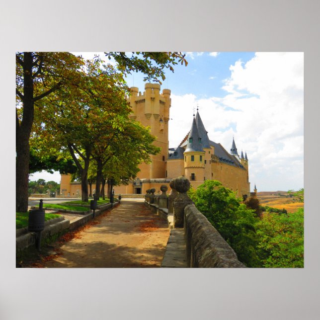 Alcazar (Château de Ségovie, Espagne - Poster (Devant)