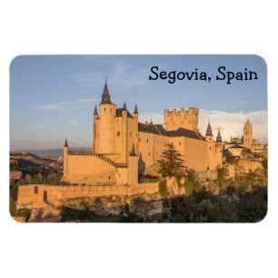 Alcazar en Ségovie, Espagne Premium Flexi Magnet