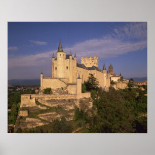 Alcazar und Kathedrale, Segovia, Kastilien Leon, Poster