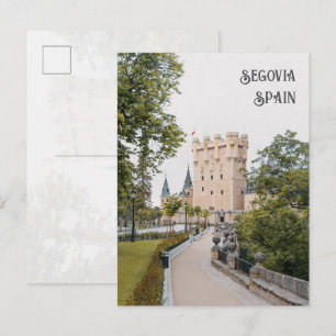 Alcázar von Segovia mittelalterliche Burg Postkarte