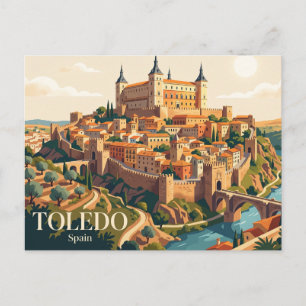 Alcazar von Toledo Spanien Postkarte