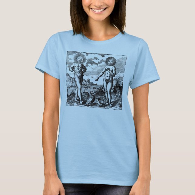 alchemical Sonne u. Mond T-Shirt (Vorderseite)
