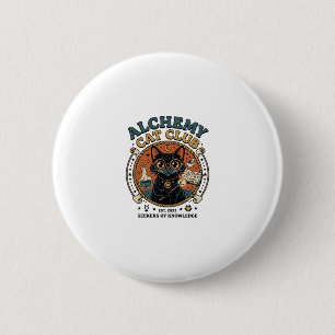 Alchemie-Katze Katzenliebhaber-Geschenk - Alchemie Button