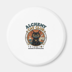 Alchemie-Katze Katzenliebhaber-Geschenk - Alchemie Magnet
