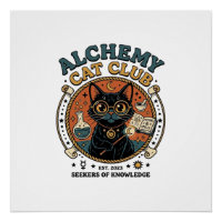 Alchemie-Katze Katzenliebhaber-Geschenk - Alchemie