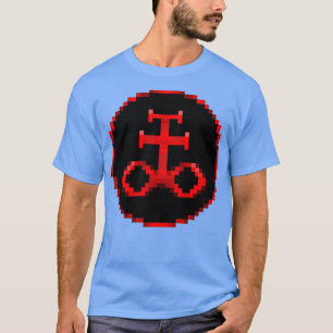 Alchemikalische Symbole Schwefel Pixel T-Shirt