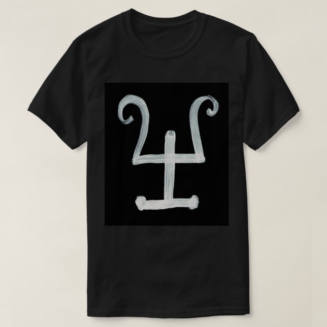 Alchemische Symbole Alum zwei Invertierte T-Shirt (Design vorne)