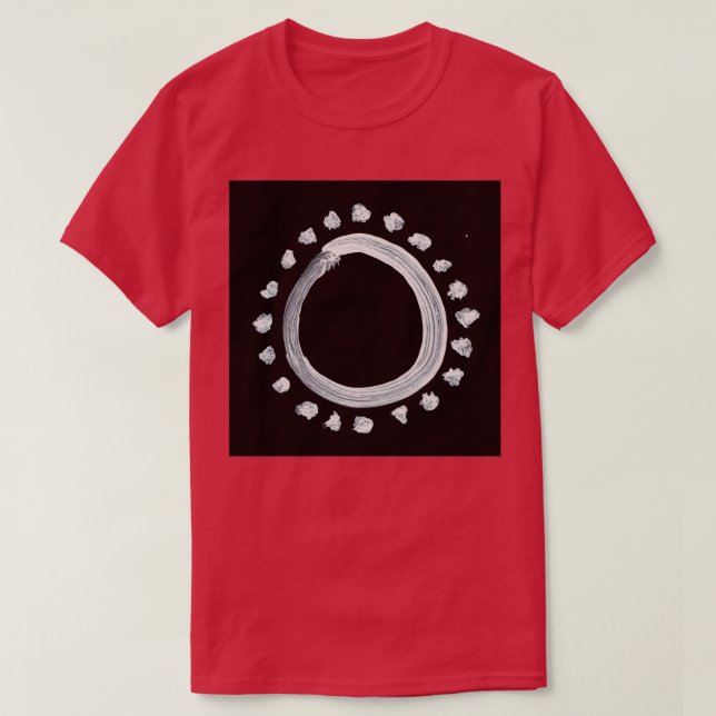 Alchemische Symbole Gold Fünf Invertierte T-Shirt (Design vorne)