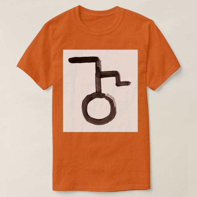 Alchemische Symbole Lead Sieben T-Shirt (Design vorne)