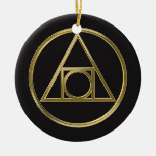 Alchemisches Symbol Keramikornament