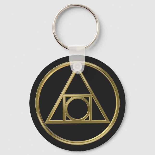 Alchemisches Symbol Schlüsselanhänger (Vorderseite)