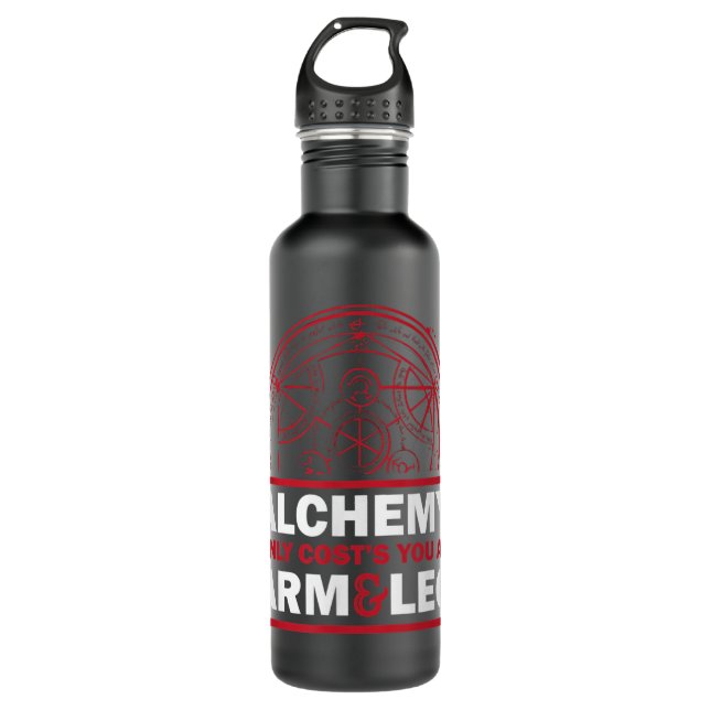 Alchemist Anime Otaku Weeaboo Edelstahlflasche (Vorderseite)