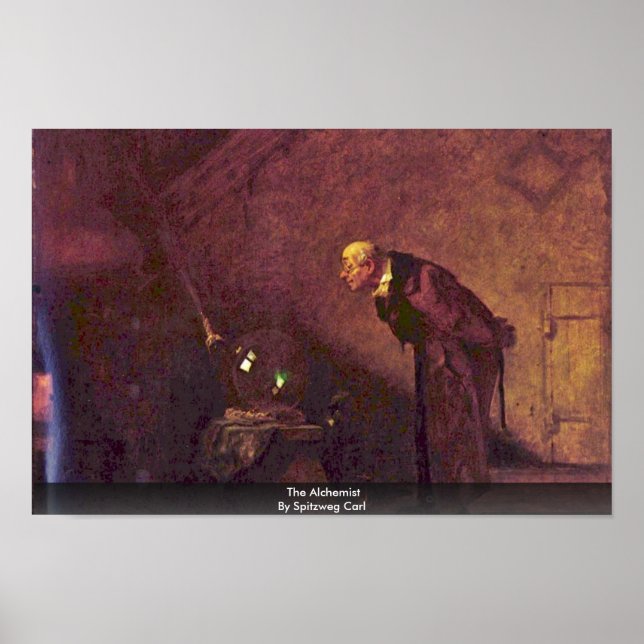 Alchemist By Spitzweg Carl Poster (Vorne)