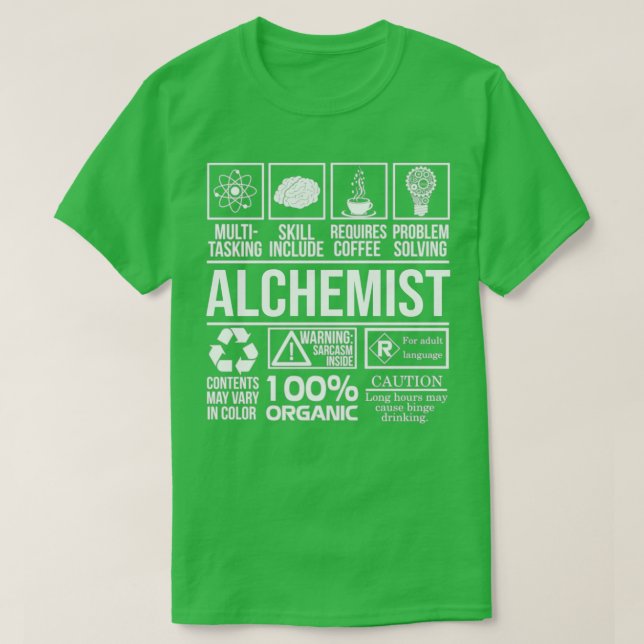 Alchemist Chemicker Science T-Shirt (Design vorne)