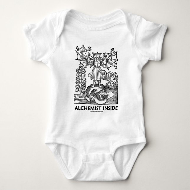 Alchemist-Innere (mittelalterliche Alchimie) Baby Strampler (Vorderseite)