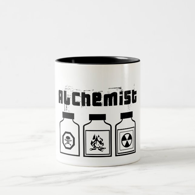 ALCHEMIST-WEISSE SCHWARZE TASSE (Mittel)