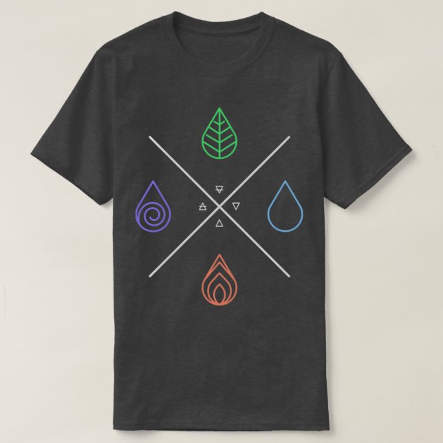 Alchemy Die 4 al Elements T-Shirt (Design vorne)