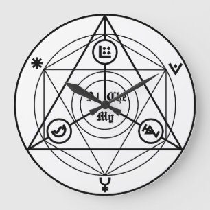 Alchemy Manifesto Große Wanduhr