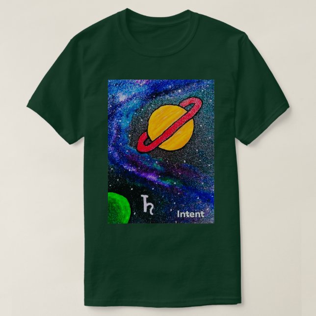 Alchemy Oracle Karte Raum Magie Absicht T-Shirt (Design vorne)