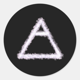 Alchemy-Symbol für Breezy Air Element Runder Aufkleber