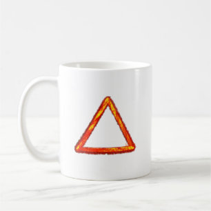 Alchemy-Symbol für das Blazing-Feuerelement Kaffeetasse