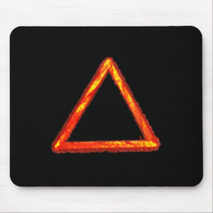 Alchemy-Symbol für das Blazing-Feuerelement Mousepad