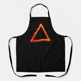 Alchemy-Symbol für das Blazing-Feuerelement Schürze