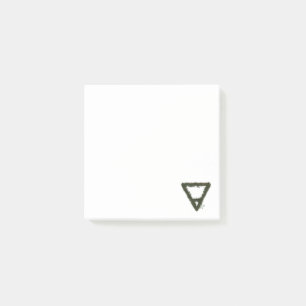 Alchemy-Symbol für Rocky Earth-Element Post-it Klebezettel