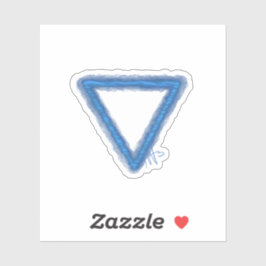 Alchemy-Symbol für Wavy Water Element Aufkleber