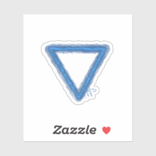 Alchemy-Symbol für Wavy Water Element Aufkleber