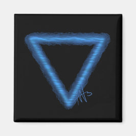 Alchemy-Symbol für Wavy Water Element Magnet